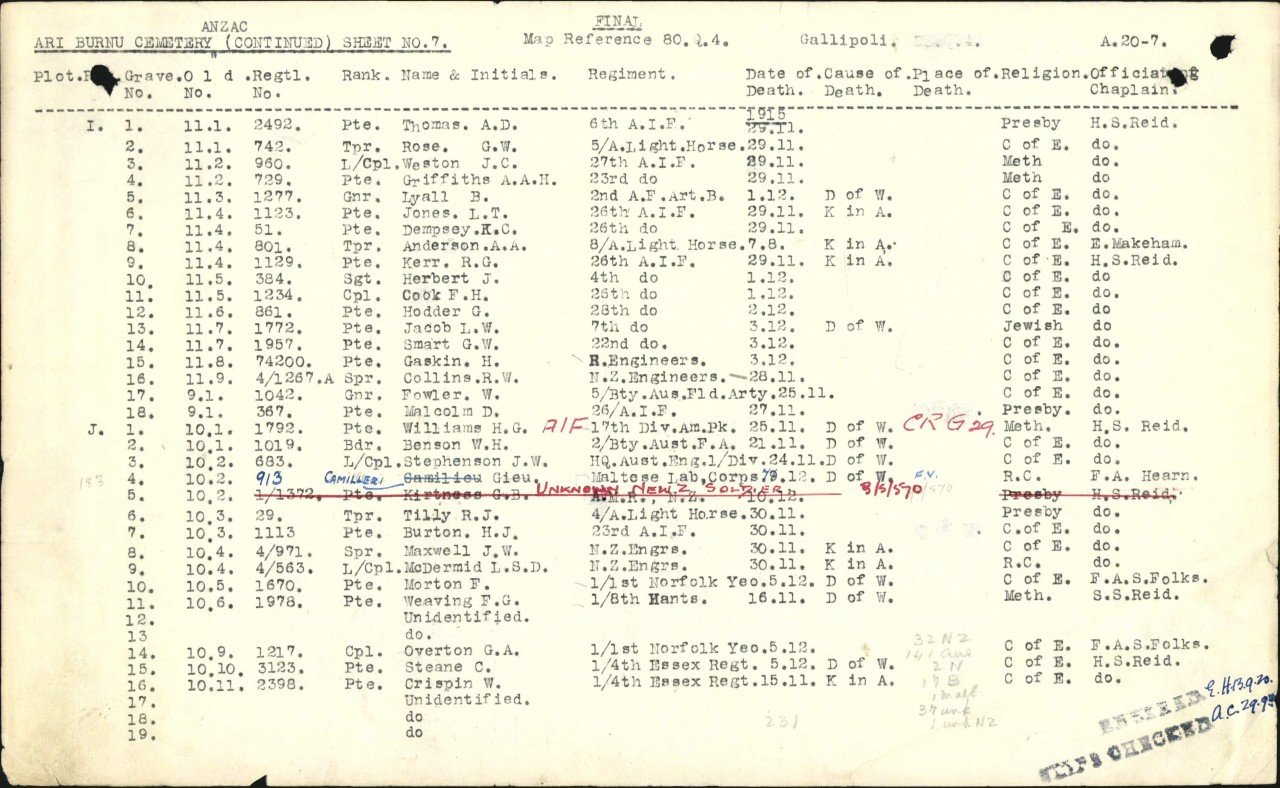 Death Entry - Jacobs, Louis William