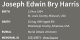 FindAGrave - Harris, Joseph Edwin Bry FindAGrave - Harris, Joseph Edwin Bry