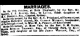 Newspaper - Marriage - Throsby, Oliver - Kate, Therasa