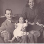 Albert Basil Samuel, Pamela nee Lessing & Veronica (1946)<br>Photo courtesy of Shlomo Katanka</br>