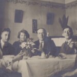 Anti clockwise from left:<br> Rachel Jacobs, Catherine Jacobs nee Newman, Son of James & Minnie?<br /> <br>Minnie Jacobs, James Gardner, Son of James & Minnie?, John Jacobs, Unknown lady<br /> <br>Photo courtesy of Lynda Kelly</br>