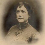 Louisa Heller aged about 20. Louisa Heller was Jane Jacobs daughter, or Ralph Jacobs Granddaughter, or Philip Jacobs Great Granddaughter and David Jacobs 2 x Great Granddaughter. This was probably taken in about 1894 just before she married <br>Photo courtesy Debbie Bozkurt</br>