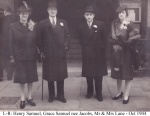 Henry and Grace Mr and Mrs Lane at Howards Wedding Oct 1944 Annotated.jpg